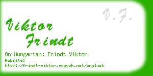 viktor frindt business card